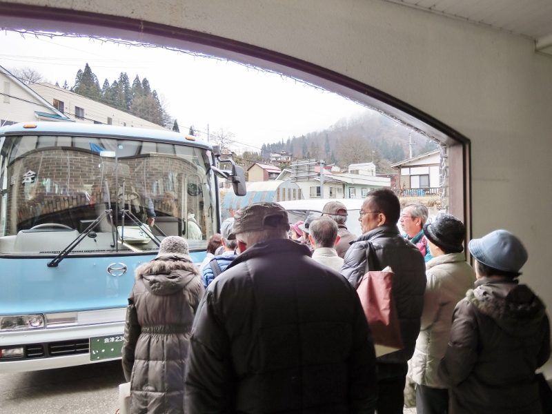 JR　只見線　体験　乗車　冬　深沢　温泉　季の郷　湯ら里　代行バス　応援